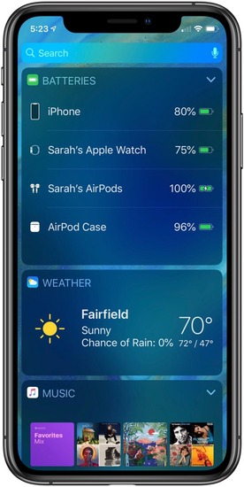 Comment vérifier la charge des AirPods sur iPhone