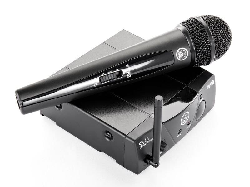 Най-добрите безжични микрофони AKG WMS40 Mini Single Vocal Set